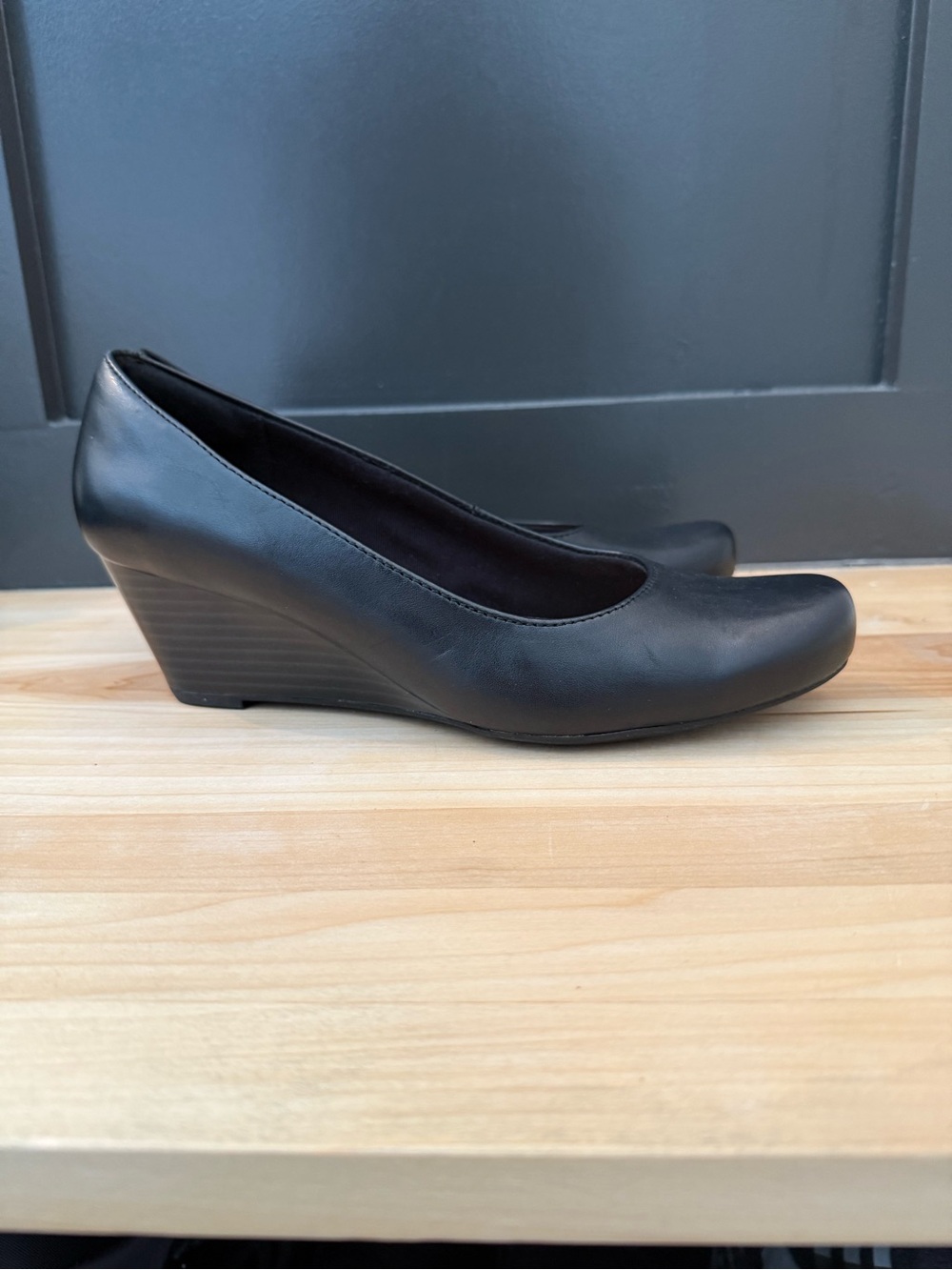 Clarks Collection Leather Dress Wedges